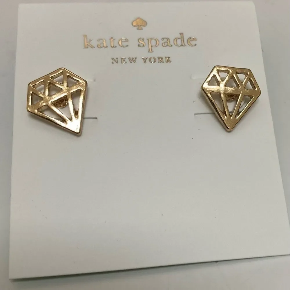 Kate Spade Kiss A Prince Diamond Shapes Studs